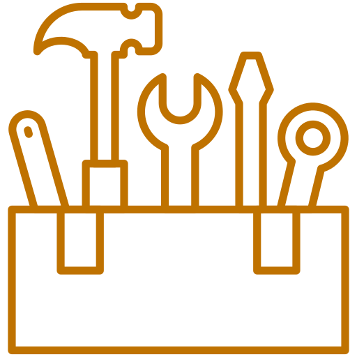 Pictogramme d'une boîte à outils